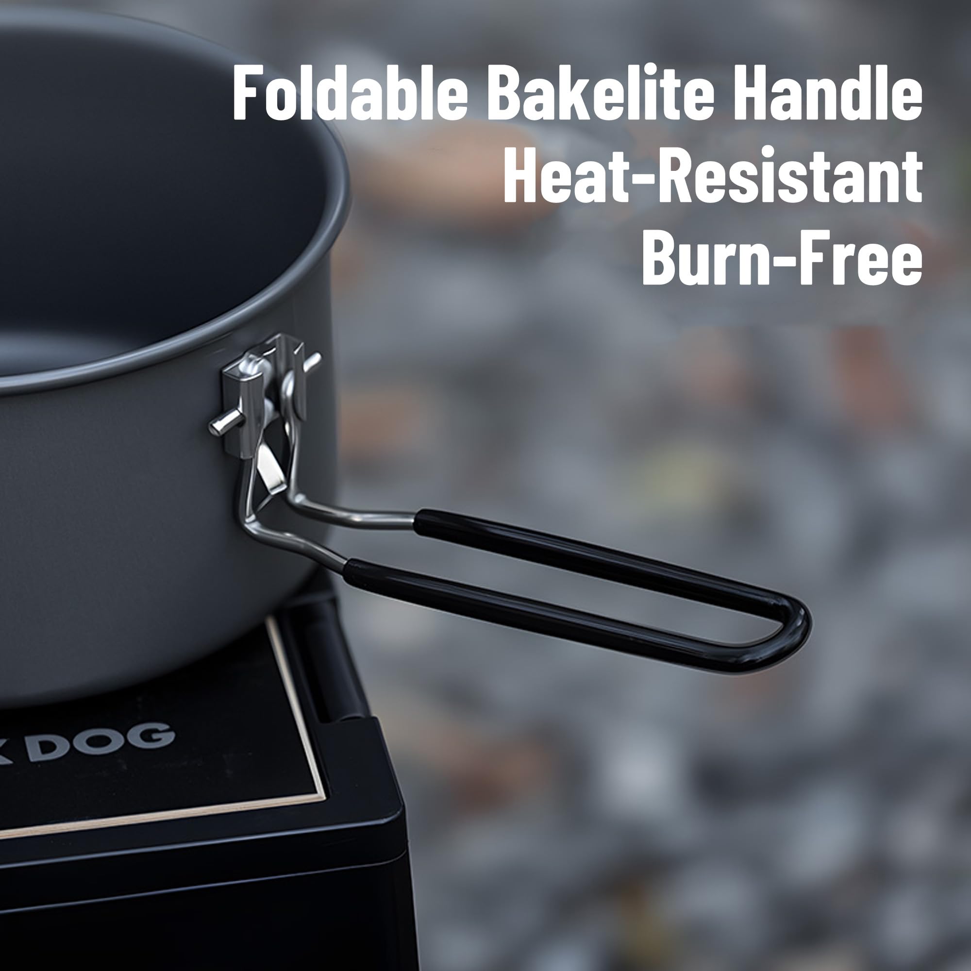Naturehike Blackdog Ultraleichtes Camping-Kochgeschirr-Set – 3-teiliges kompaktes Nisttopf- und Pfannen-Set, 0,6 kg Aluminium, Camping-Kochset für Rucksackreisen, Herd, 2–4 Personen, Outdoor, Camping