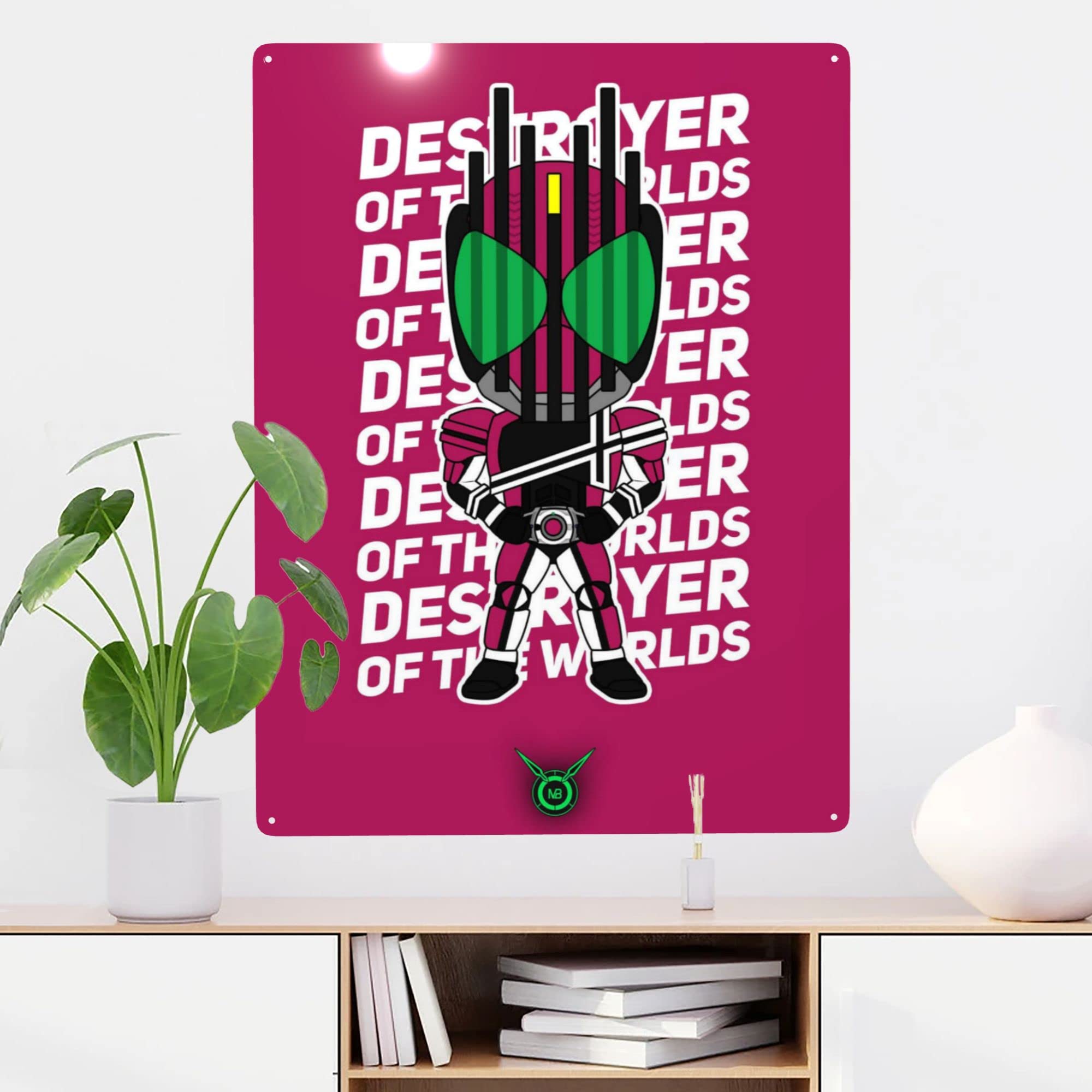 Amazon.co.jp: メタルプレート ブリキ看板 仮面ライダーディケイド