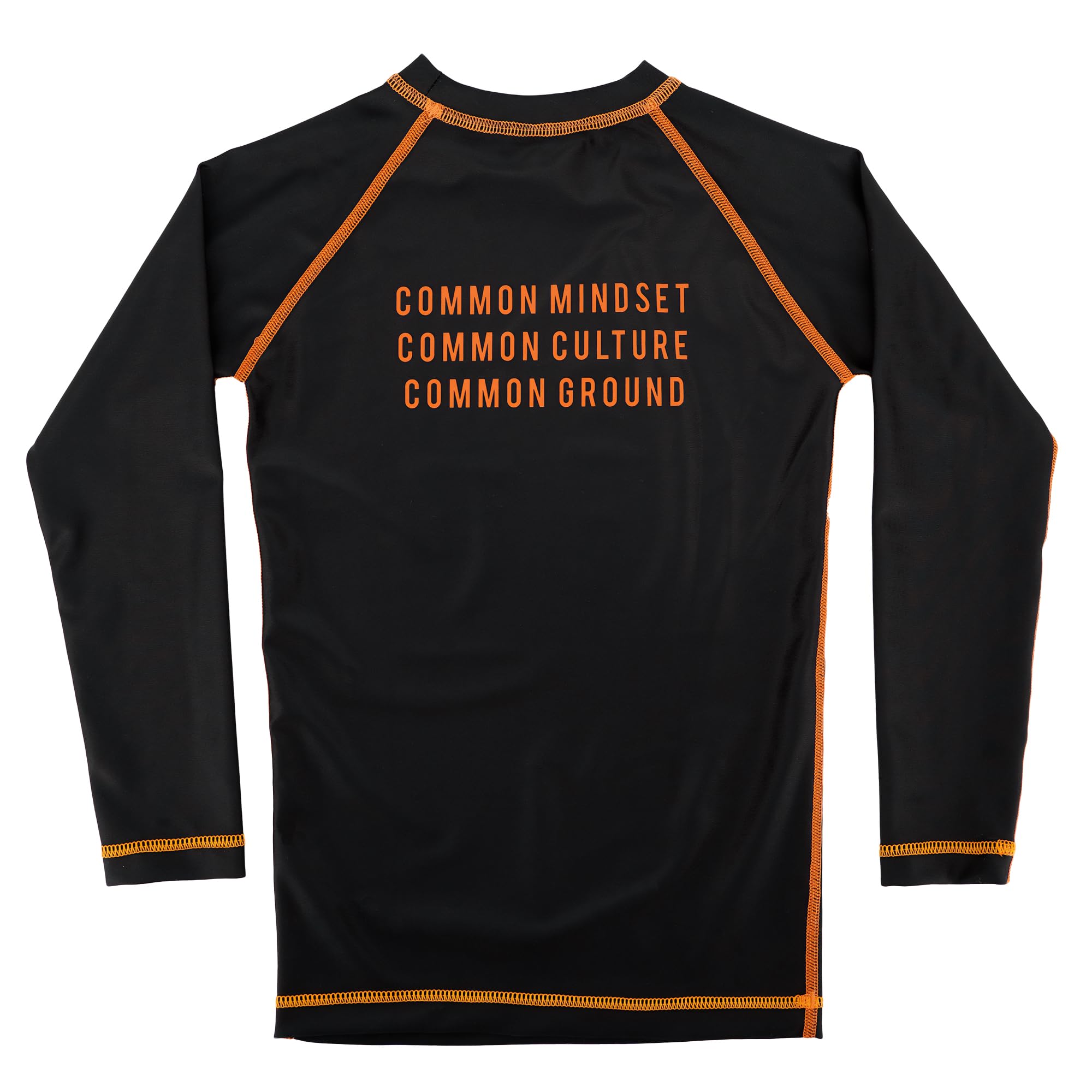 Chaos and Order Kid's Base Label V2 Long Sleeve BJJ Rashguard - Large - Black