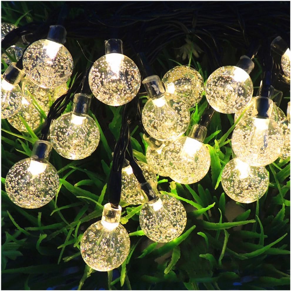 Solar String Lights,FAMILOVE Solar Powered 20foot 30 LED Waterproof Fairy Lighting for Halloween Day,Garden, Patio, Wedding, Party and Holiday (Warm White)