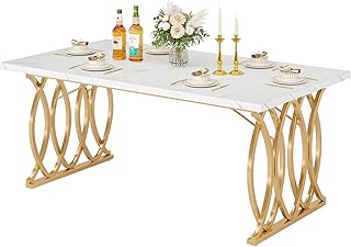 LITTLE TREE Modern Dining Table for 4-6 People, 63