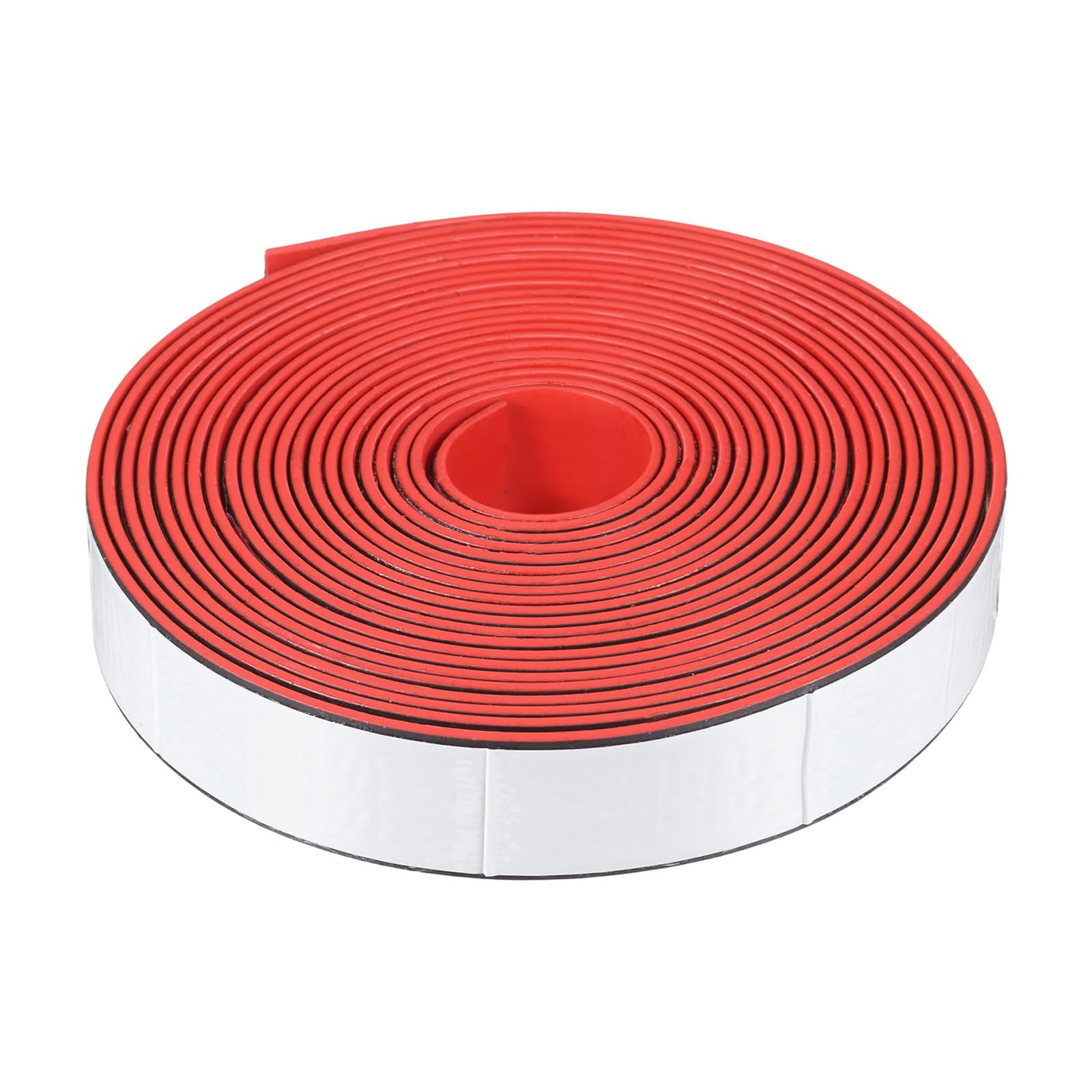 PATIKIL Smoke Fire Seal Strip, 16.4 Feet Expandable Door Seal Tape Self Adhesive Graphite Rubber Composite Material for Fire Rated Windows Steel Doors, 25mm W x 2mm T, Red