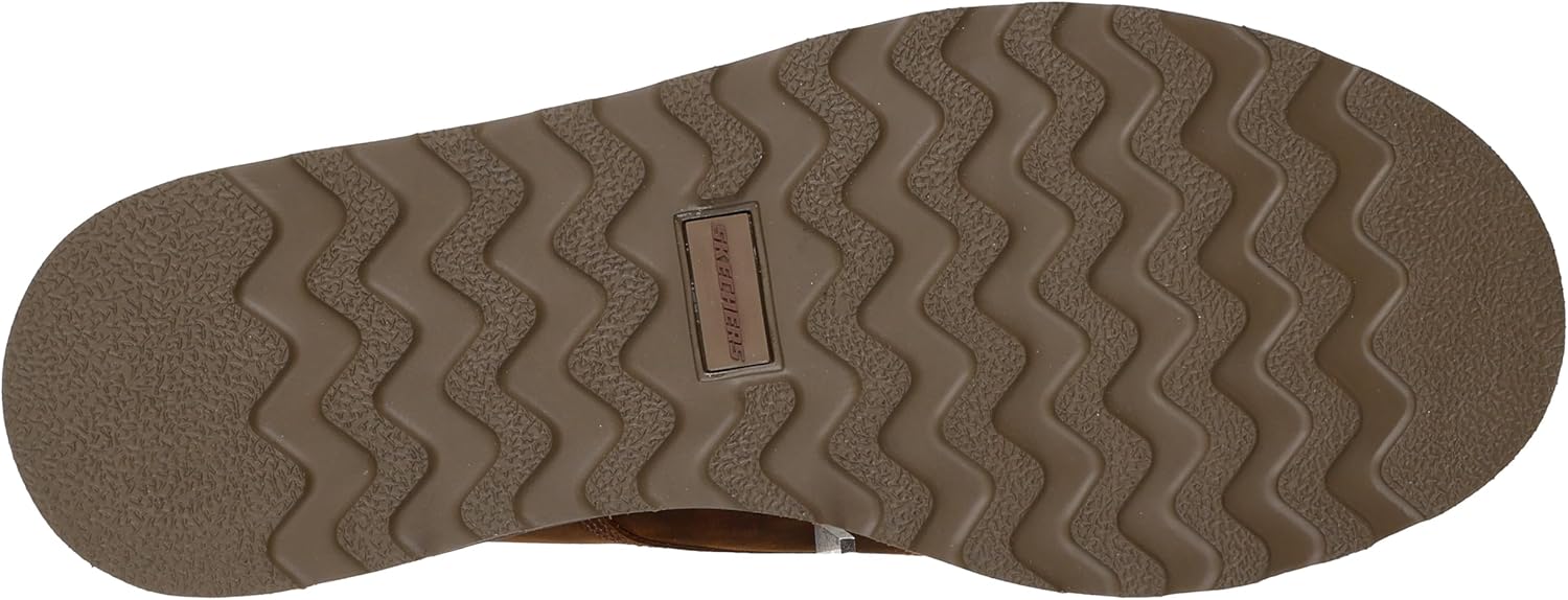 Skechers Men's John Deere Leather Moc Toe Brockman Bungee Slip Ins