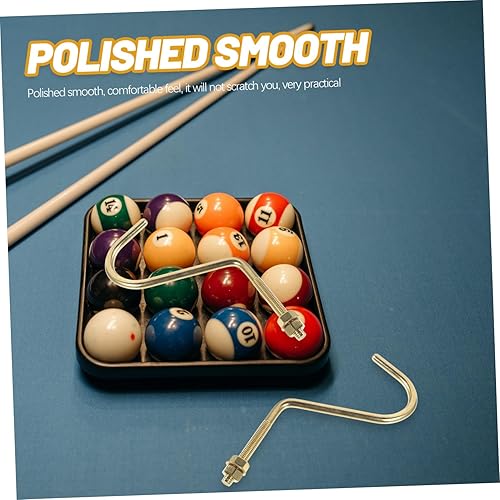 Miniatura 9 de 2 ganchos de cobre para mesa de billar, accesorios reemplazables para organizar señales y triángulos y ganchos de cobre fáciles de instalar para uso