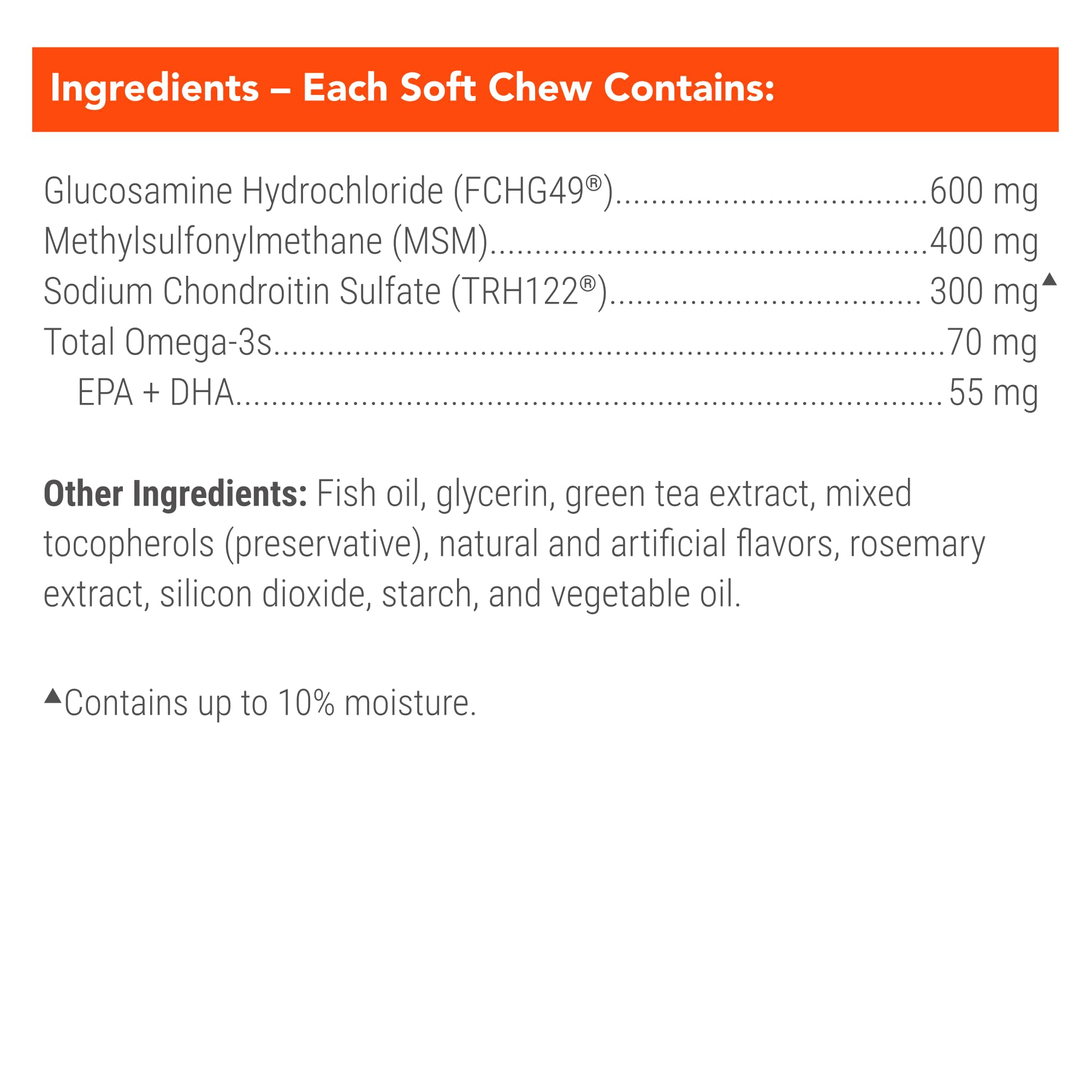 Nutramax Cosequin for Dogs Joint Health Supplement, Contains Glucosamine, Plus Chondroitin, MSM and Omega-3s, Supports Joint and Skin and Coat Health, Soft Chews, 120 Count