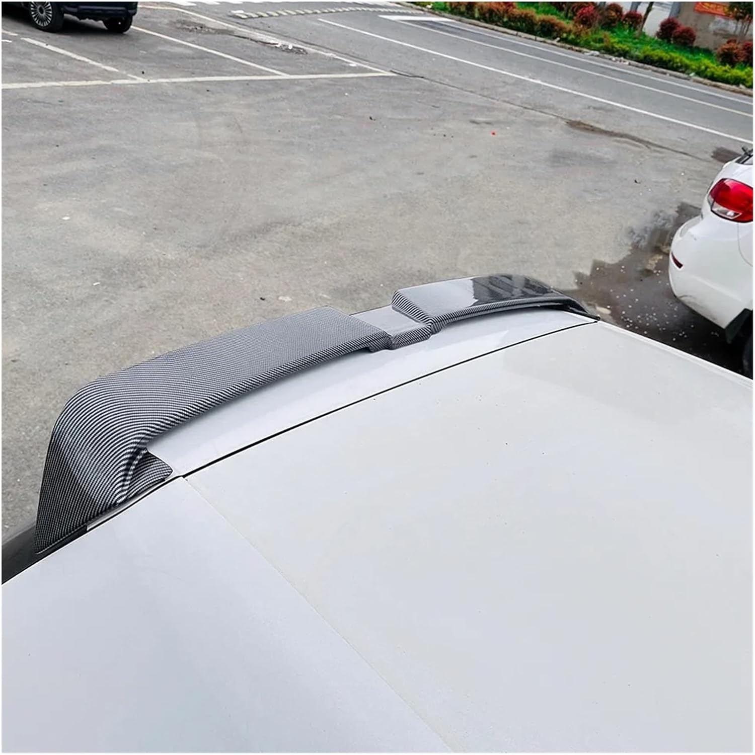 Rear Trunk roof lid Sport Spoiler Tail Wing Compatible for Golf 6 MK6 TSI TDI Standard Model 2010-2013 oettinger Style Styling Body kit(Carbon Look)