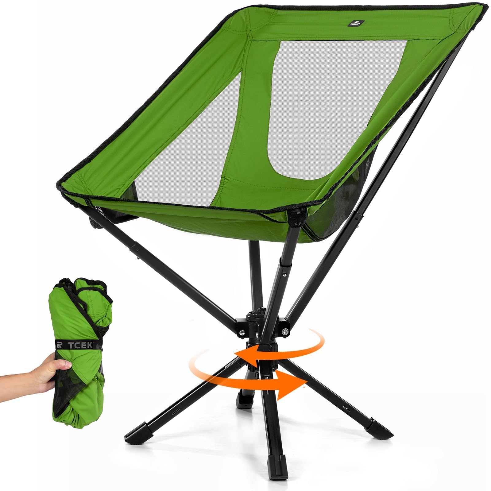 backpack compact travel chare TCEK Portable Camping Chair Guess Mini Backpack - Enjoy the exploration with CM Rods Color:Buoy Orange