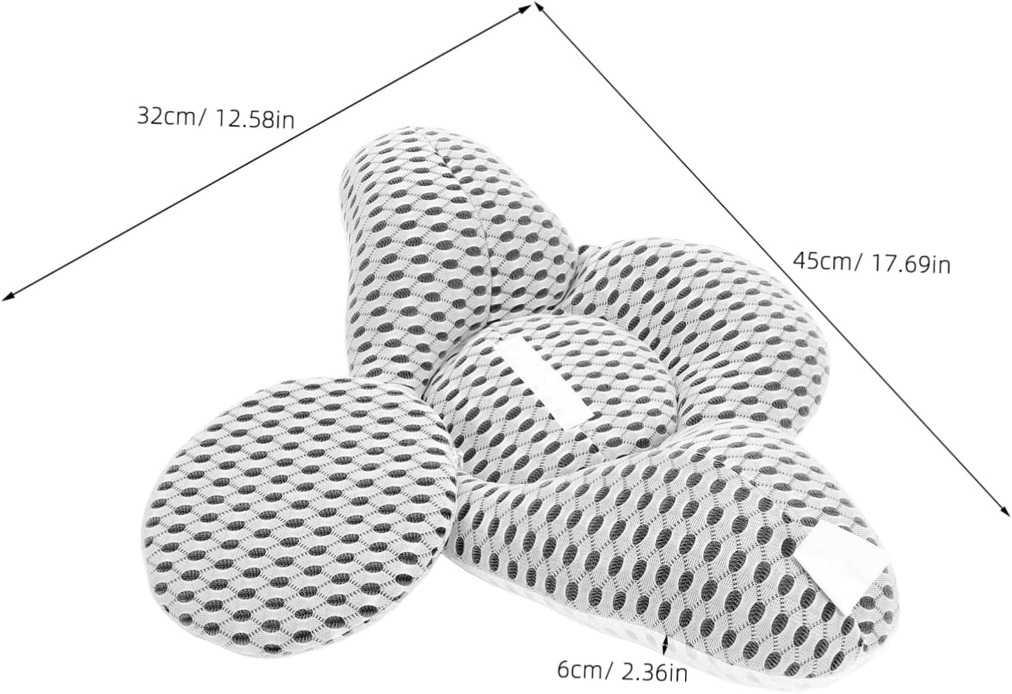 Black Lumbar Pillow for Office Chair Lower Back Pillow Waist Support Cushion