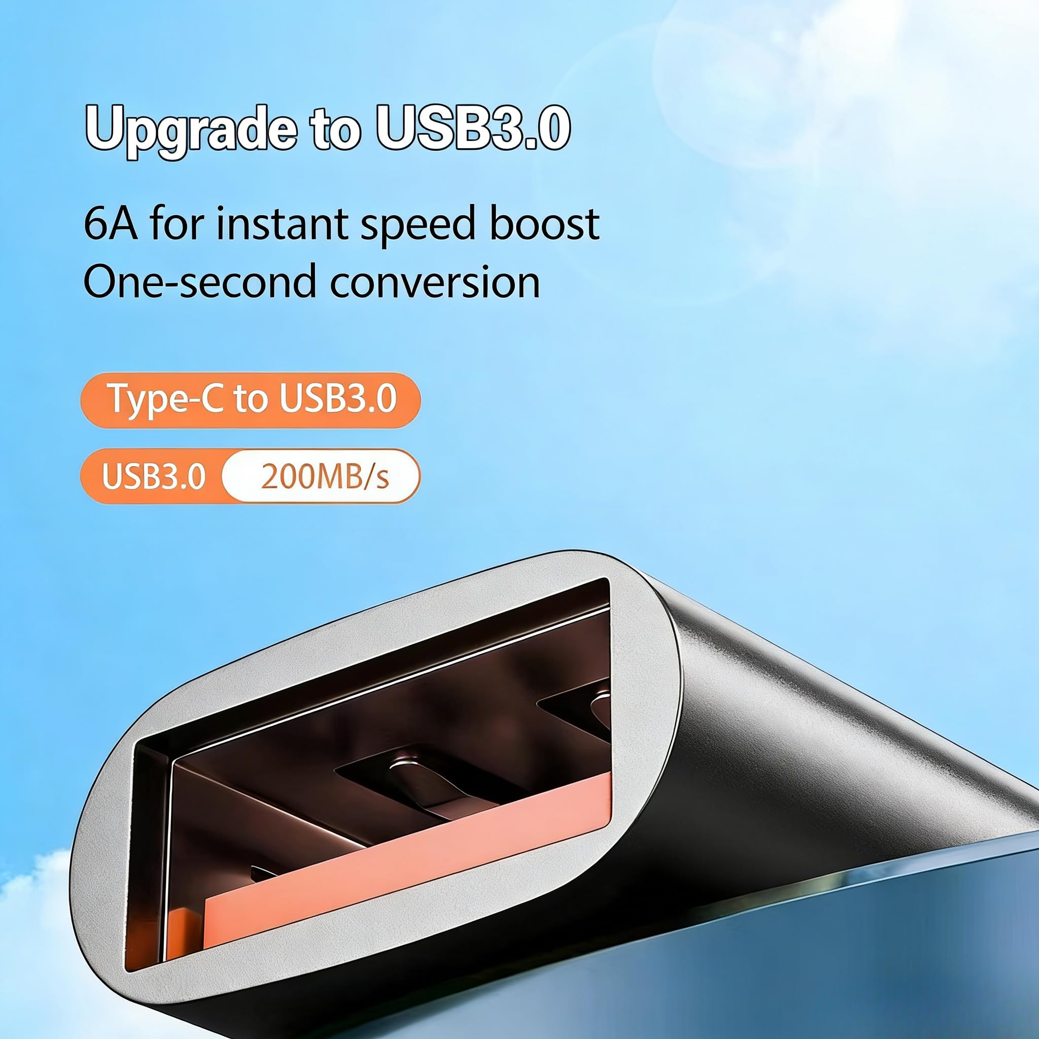 Adapter USB na USB C, 4 sztuki, adapter USB A na C, gniazdo na wtyczkę do Samsung Galaxy, MacBook Pro, telefon komórkowy, PC