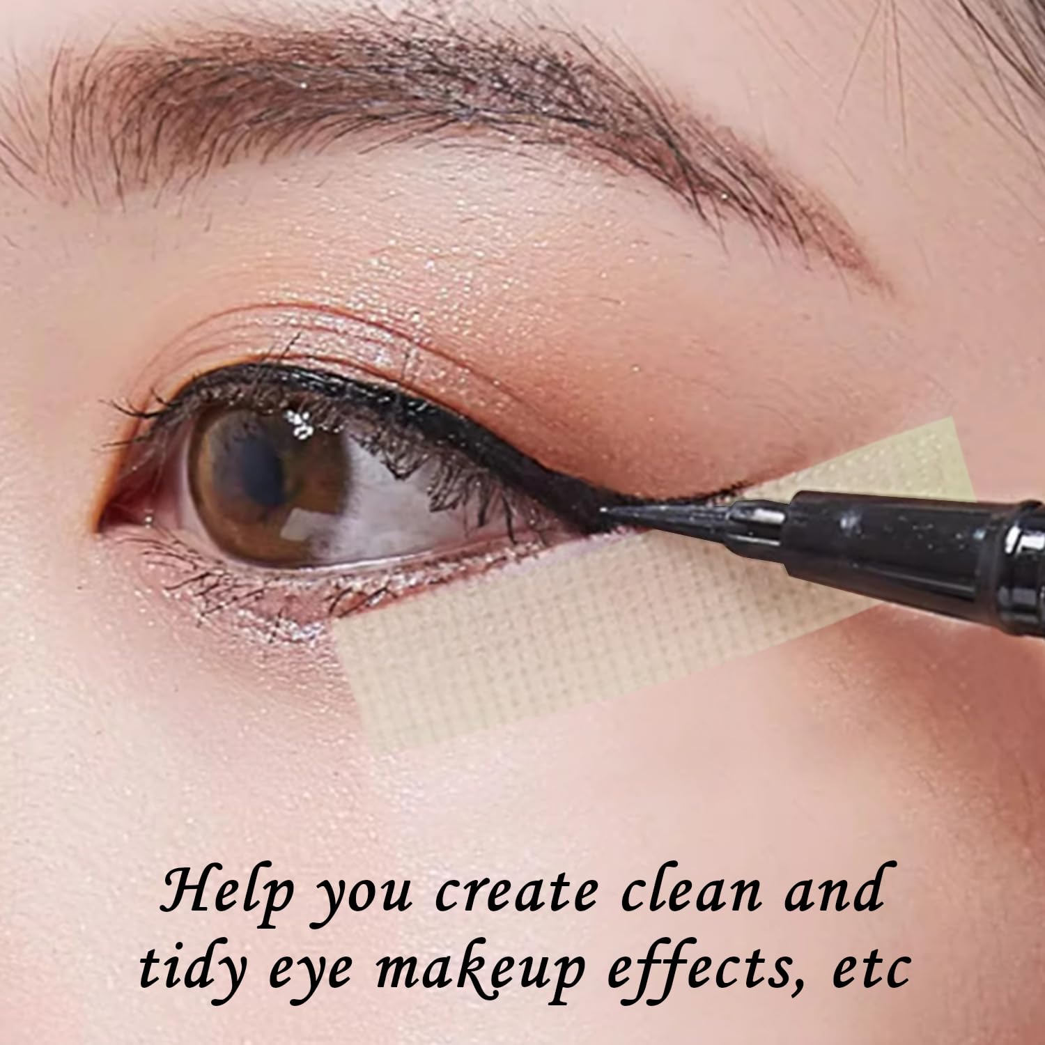 3 Piezas De Cinta Para Pestañas, 1 Pieza De Pinzas Rosas, 1 Pieza De Tijeras De Metal, Cinta De Maquillaje Para Sombra De Ojos, Cinta De Sombra De Ojos Para Maquillaje De Ojos