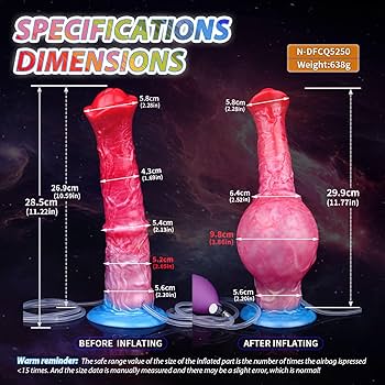 Amazon.com: 12" Realistic Squirting Horse Dildo Inflatable Knot for Women  XL Silicone Big Head Monster Cumming Dildo Thick Inflatable Penis Butt Plug  Ejaculating Toy Gay Adult Sex Toys for Couples : Health