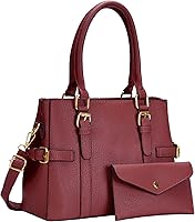 Vista 10 de Bolsos de mano de cuero de moda para mujer, bolso de hombro, asa superior, bolso de otoño Caqui
