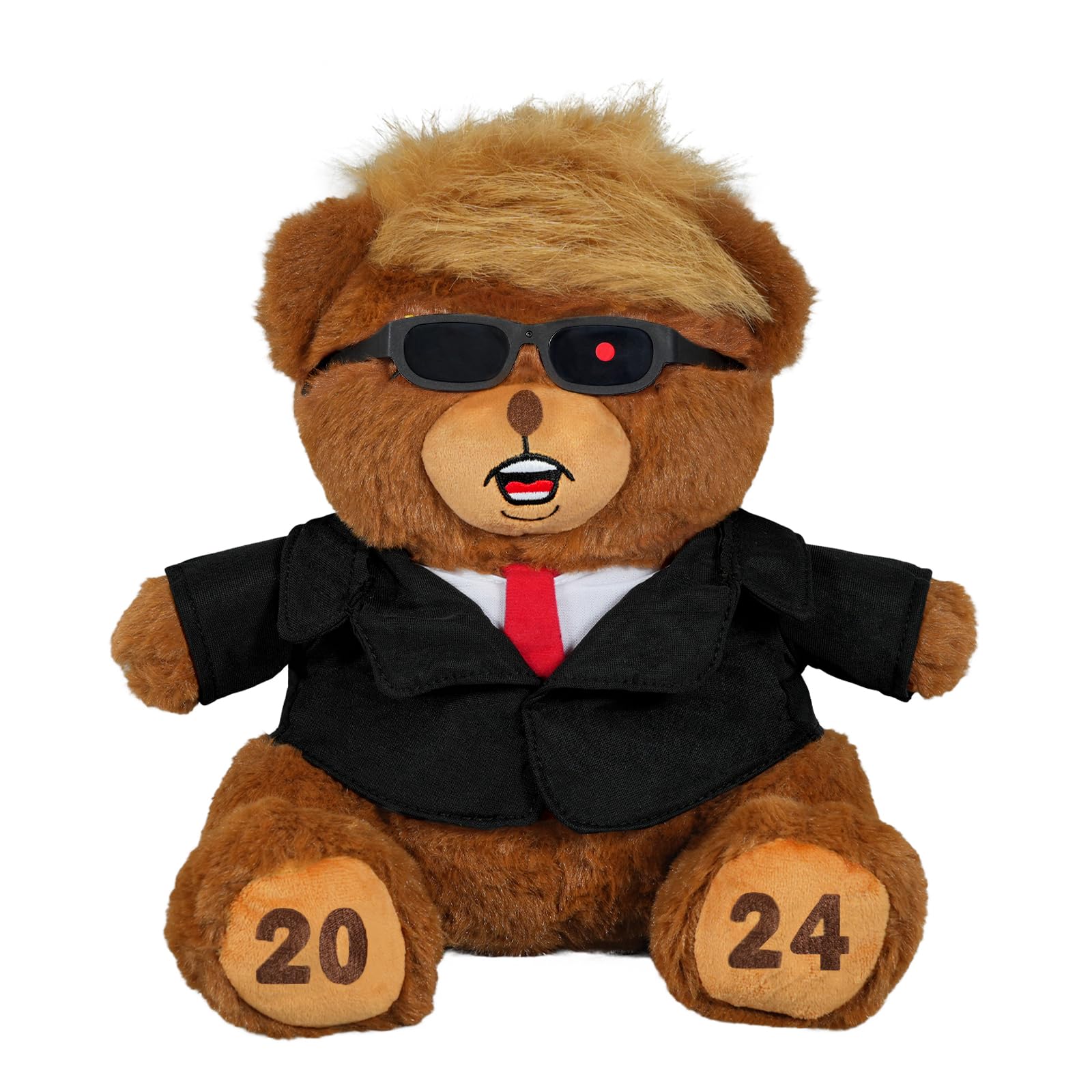 Teddy Bear Plush, 2024 Sitting Teddy Bear Animal Stuffed Plush, Gift for Boys and Girls, Brown