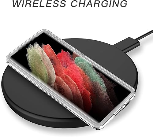 Miniatura 4 de Funda protectora de cuerpo completo a prueba de golpes para Samsung Galaxy S21 Ultra 5G de 6.8 pulgadas (versión 2021), funda delgada y elegante sin