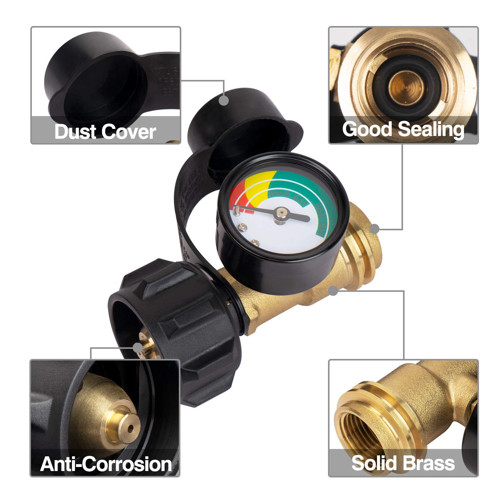 X Home Propane Tank Gauge Level Indicator, Accurate Propane Gauge for