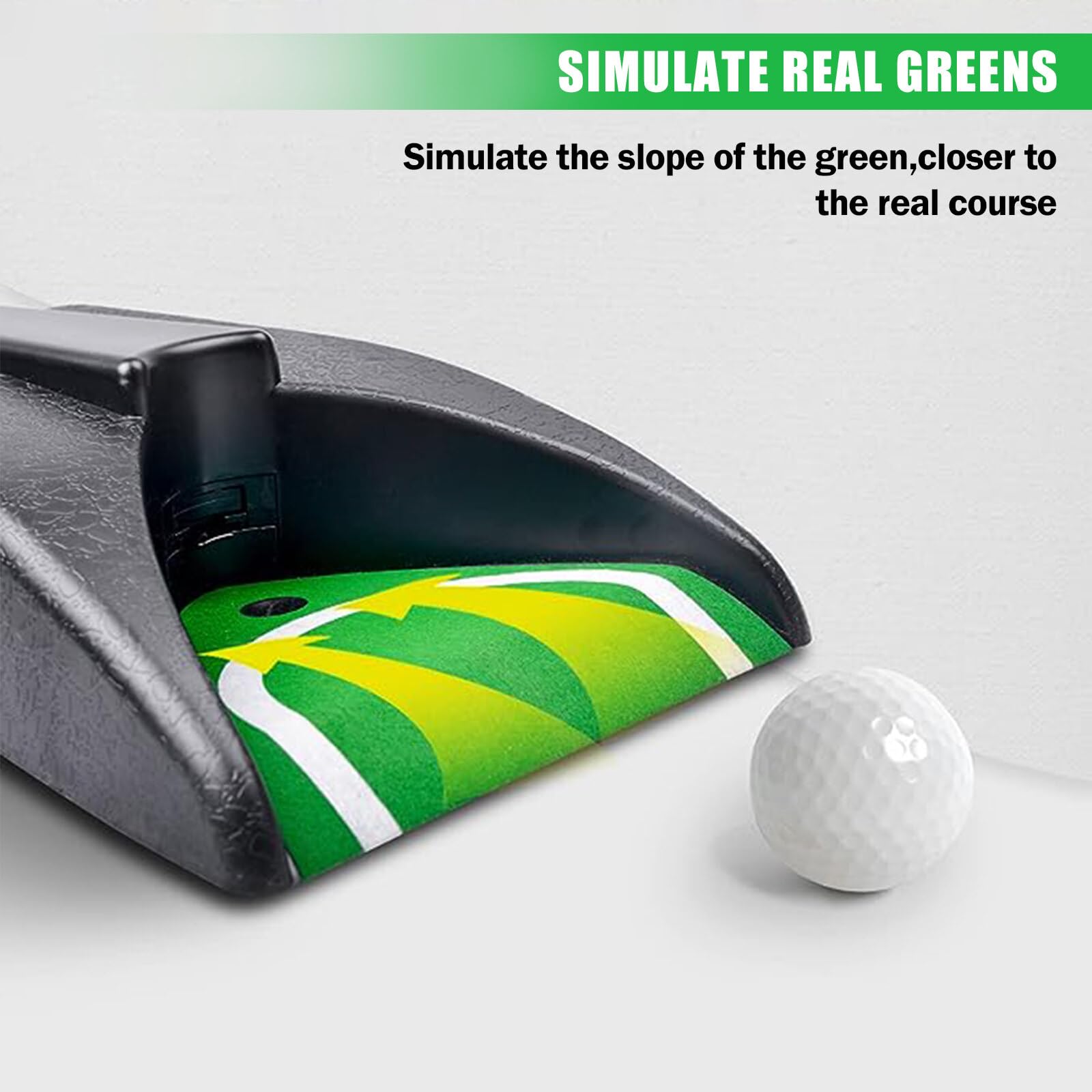 Taza de golf automática, ayuda de entrenamiento de agujeros de golf, dispositivo de retorno de golf para práctica de golf en interiores y exteriores