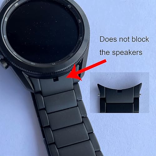 Miniatura 5 de LDFAS Compatible con Samsung Galaxy Watch 5 Pro de 1.57 pulgadas4 Classic de 1.65 pulgadas, 1.65 pulgadas, correa de reloj de metal de titanio sin