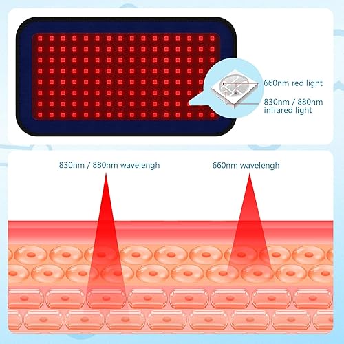 Miniatura 3 de Cinturón de terapia de luz infrarroja roja para aliviar el dolor de mascotas, dispositivo portátil de terapia con láser frío para reparación de