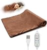 Faraone4w Electric Heated Shawl Blanket,100x65cm Fast Heating Pads Three-Speed Thermostat Timing USB Heating Shawl