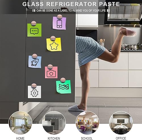 Miniatura 8 de ArogGeld Imanes de vidrio para refrigerador con diseño de horizonte de la India, Nueva Delhi, Imanes fuertes del orgullo de la ciudad, imanes