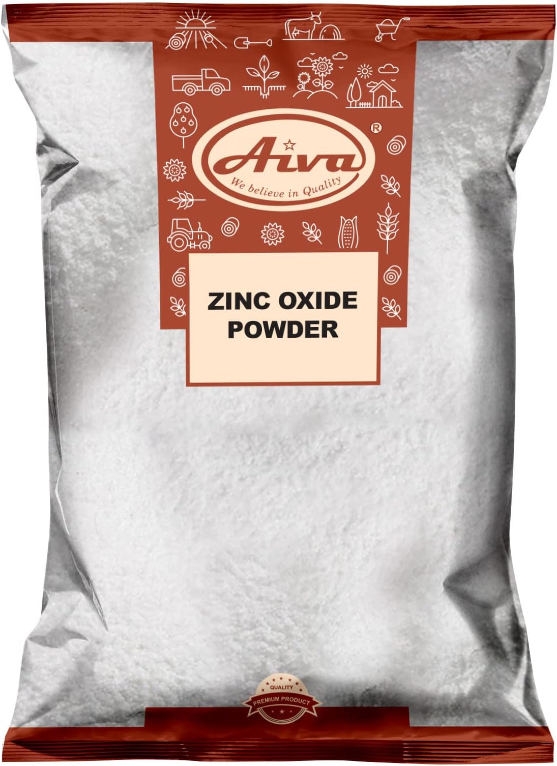 AIVA - Zinc Oxide Powder - 1 lb. - Non Nano - Premium Grade (Packing May Vary)