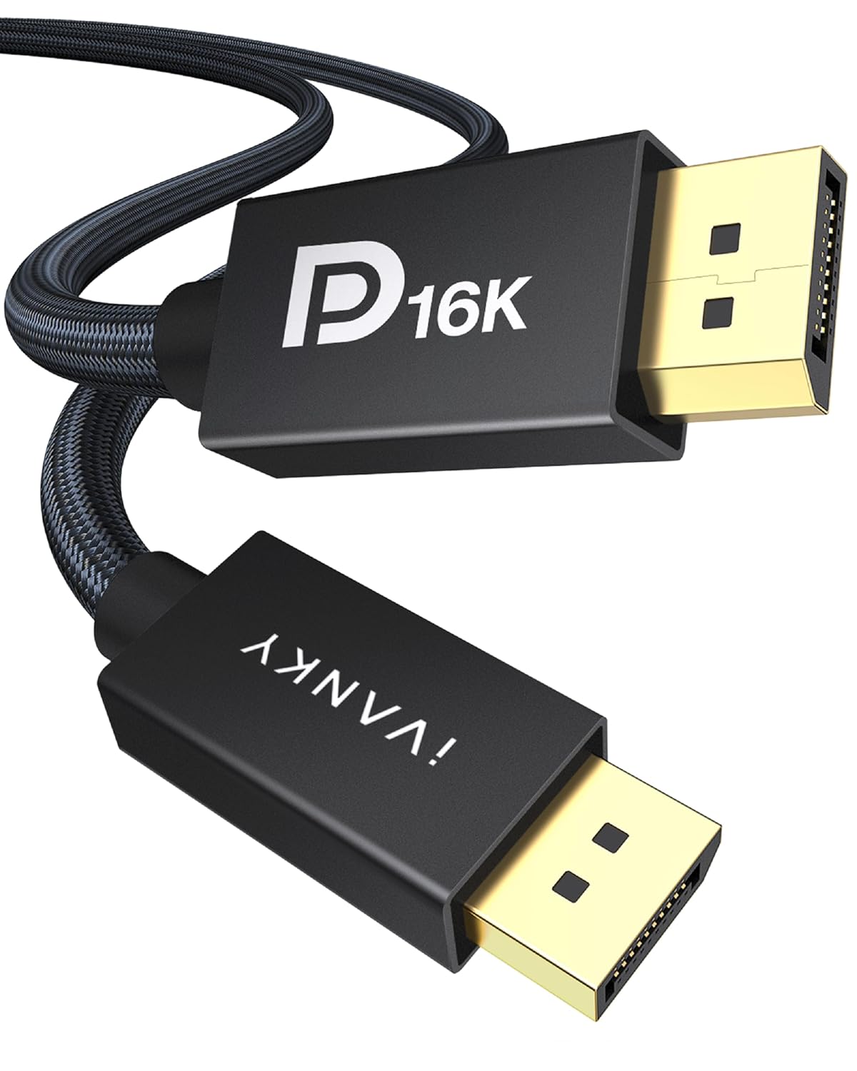 Maxonar 2Pack DisplayPort Kabel 2.1 16K@60Hz Displayport 2.1 VESA-Zertifiziert DP2.1 80Gbit/s 10K@60Hz,8K@60Hz,4K@144Hz HDR10 FreeSync DisplayPort auf Display Port für Gaming Monitor Grafikkarte 1M