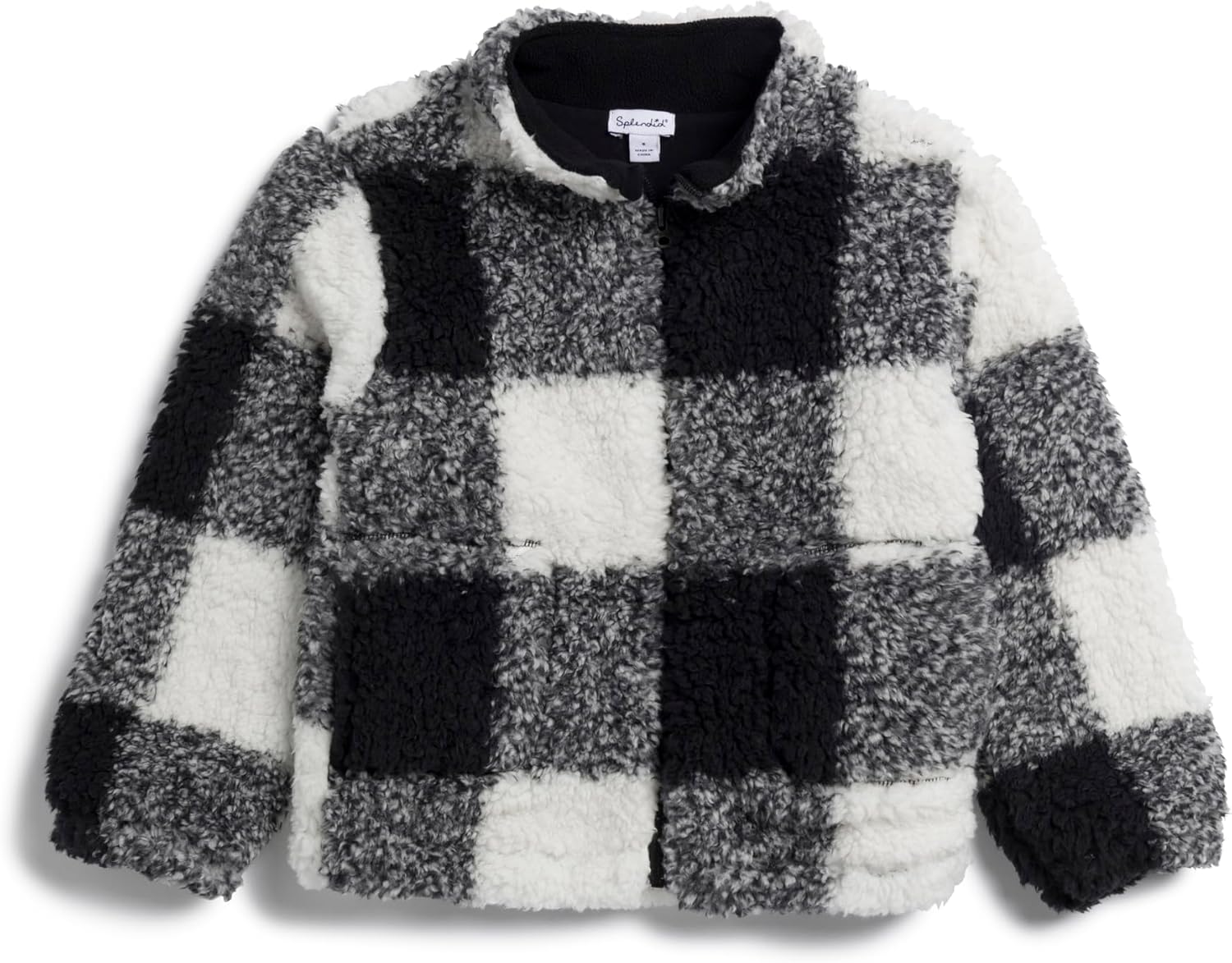 Splendid Baby-boys プラッシュチェックフリースジャケット