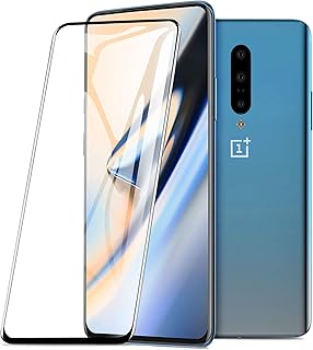 KuGi. para Oneplus 7 Pro Protector de Pantalla, Cristal Templado [9H Dureza] [Alta Definicion] Cuerpo Completo Protector de Pantalla Dise?ado para Oneplus 7 Pro (Negro)