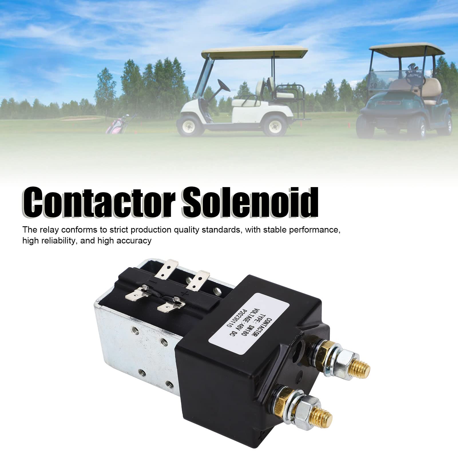 DC contactor solenoide 48V 200Amp, interruptor de contacto principal universal SW180 para carro de golf camión carretilla elevadora