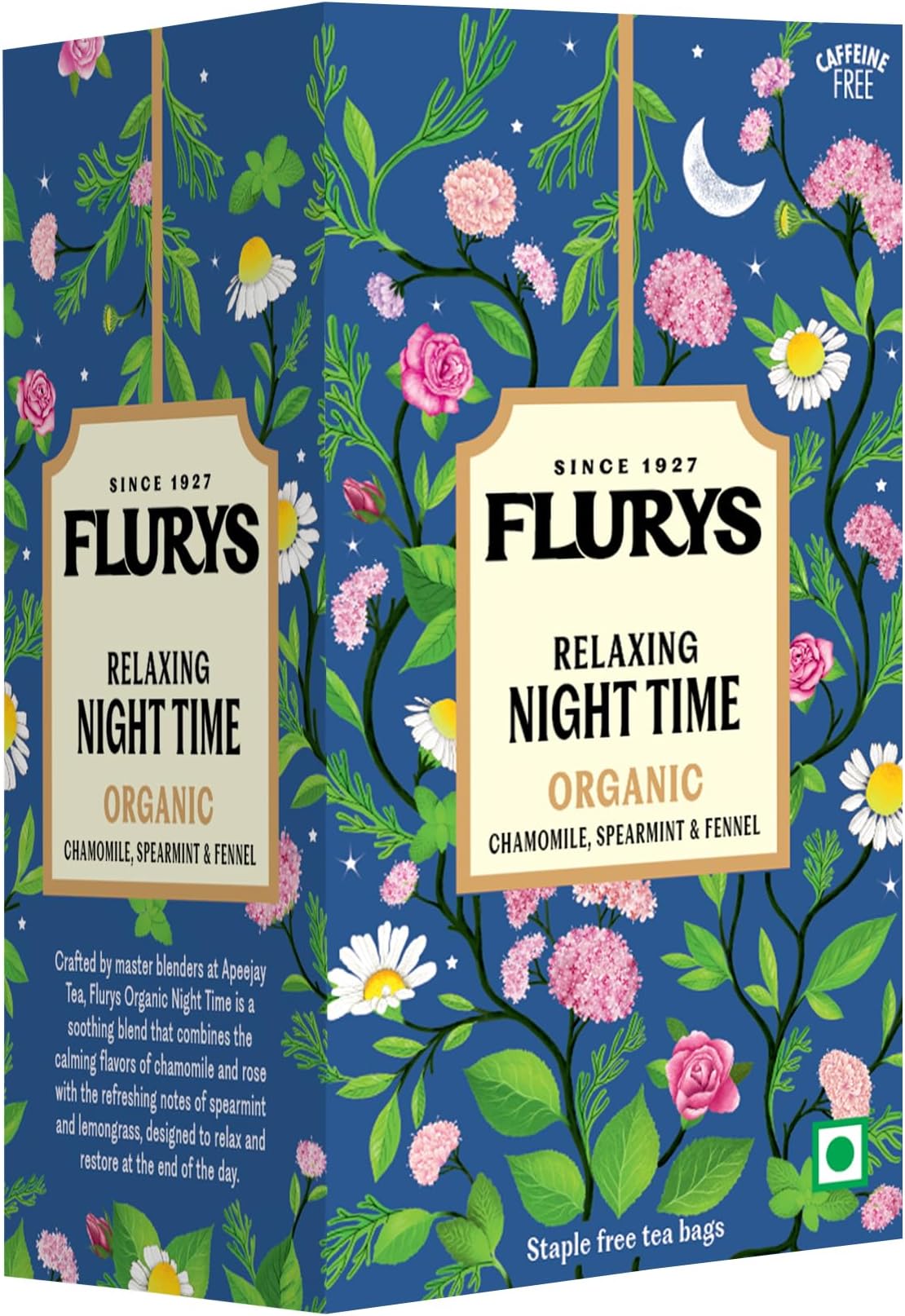Ty-phoo Relaxing Organic Night Time Tea Bags (20 Tea Bags),flower tea,30 gram