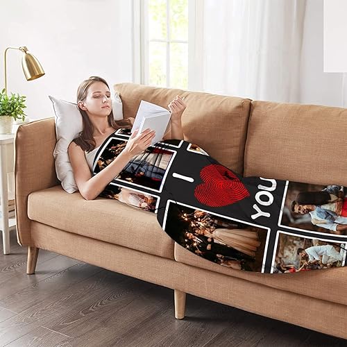 Miniatura 7 de Manta personalizada, diseño de vellón con texto, mantas con imágenes personalizadas para bebé, madre, padre, adultos, amigos, amantes, perros,