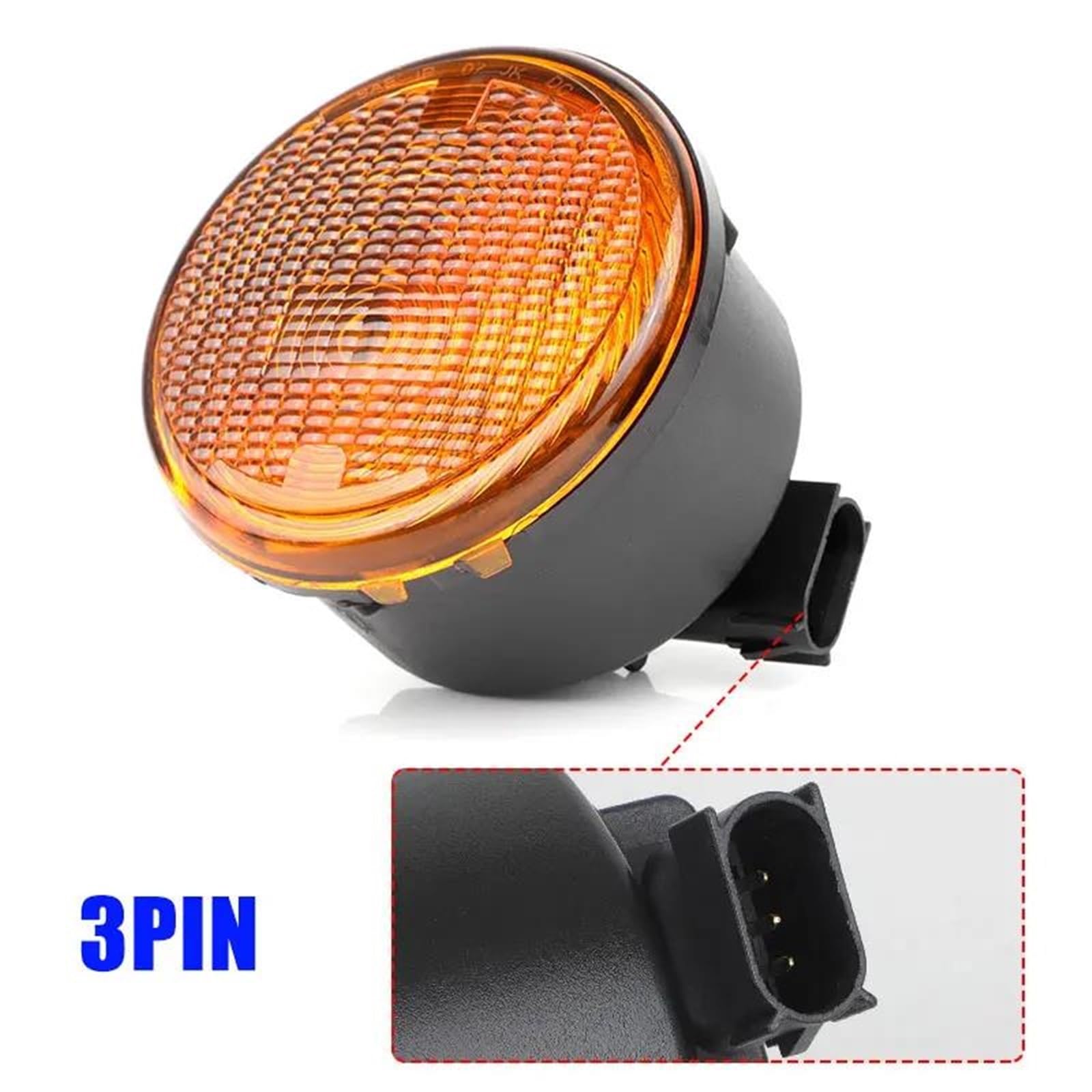 Indicatori Direzione Per Jeep Per Wrangler 2014-2017 Lampadina Indicatore Direzione Paraurti Anteriore 68200290AA Spia Laterale Griglia Anteriore 68200291AA Indicatore Laterale(2pcs Left and Right)
