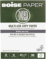Vista 9 de Boise Paper X-9 - Papel de copia multiusos – Sin resma (2000 hojas) Carta de 8.5 x 11 pulgadas SPLOX (caja de fácil transporte) 92 blanco