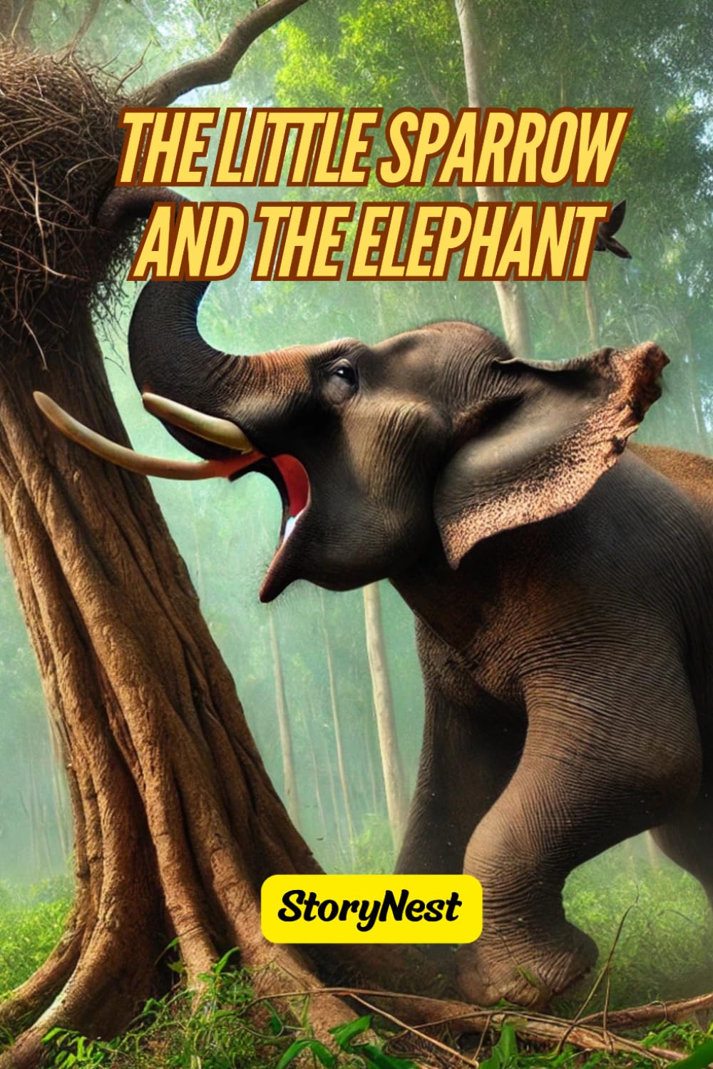 The Little Sparrow and the Elephant: A Moral Story of Unity, Courage, and Kindness for Children