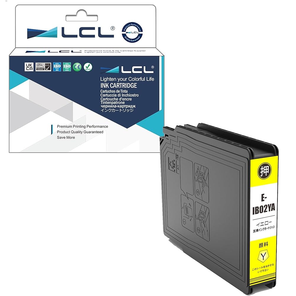 Amazon.co.jp: LCL エプソン用 IB02 IB02A IB02YA 顔料 互換インク