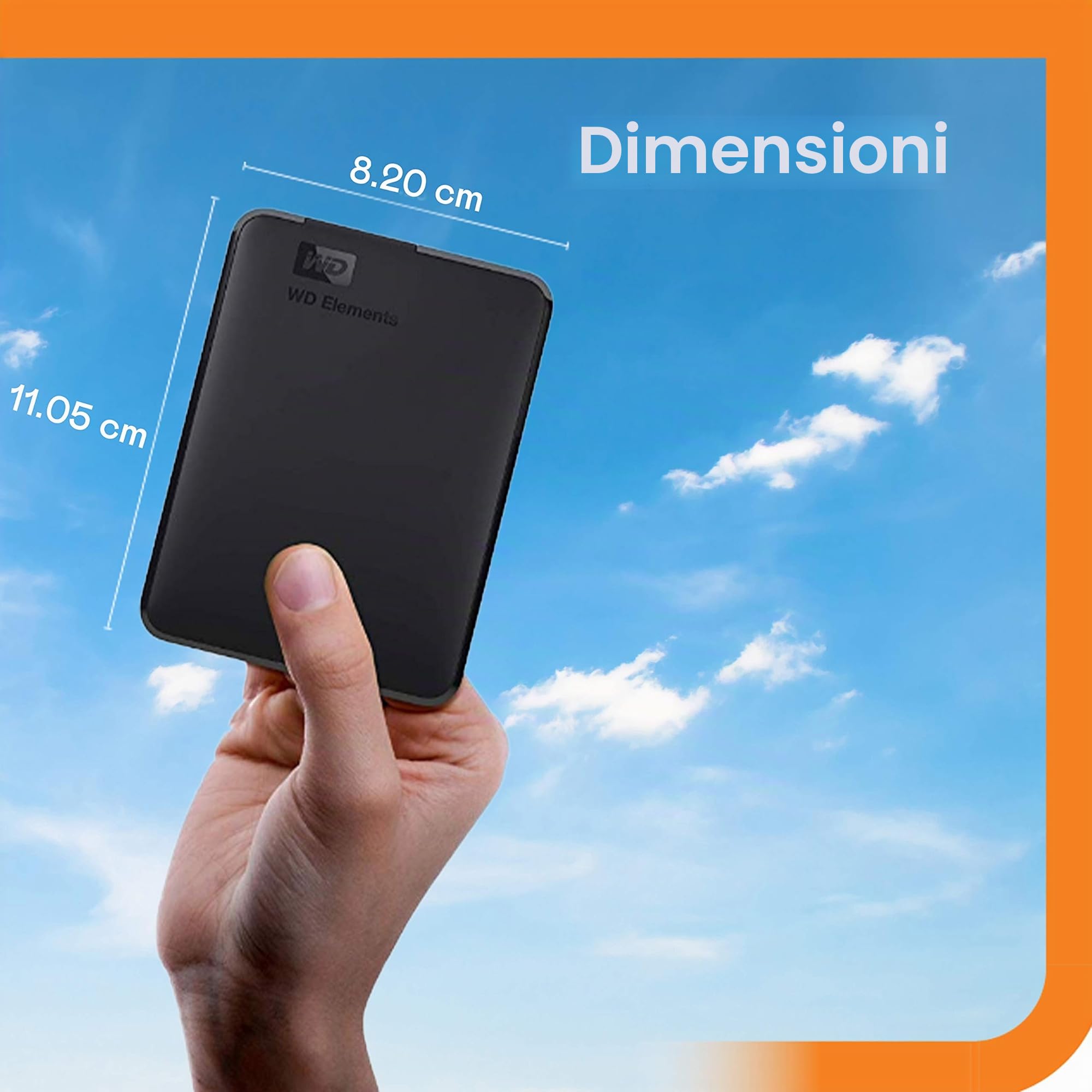 WD 1.5TB Elements Portable, Hard Disk Esterno Portatile, USB 3.0