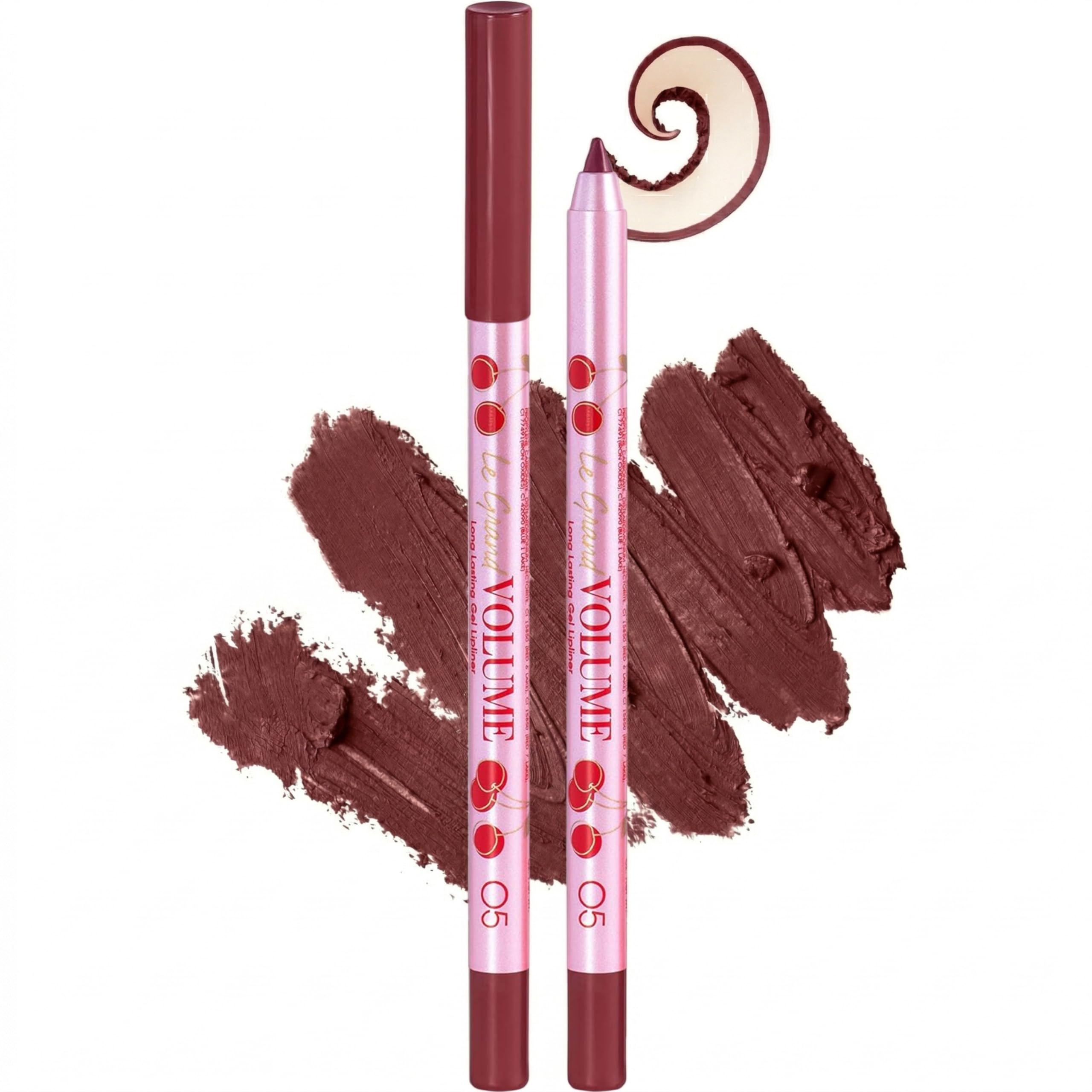VIVIENNE SABO Le Grand Volume Gel Lipliner 05 Bordo – Langanhaltender Konturenstift Wasserfest Wischfest Cremige Textur Hochpigmentiert Anspitzbar Exklusive Make-up Kosmetik Tierversuchsfrei