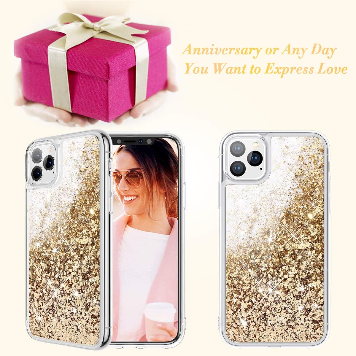Buy Caka Glitter Case For Iphone 11 Pro Max Glitter Case Bling Shining Liquid Flowing Floating Sparkle Fashion Luxury Cute Quicksand Soft Tpu For Girls Women Phone Case For Iphone 11 Pro