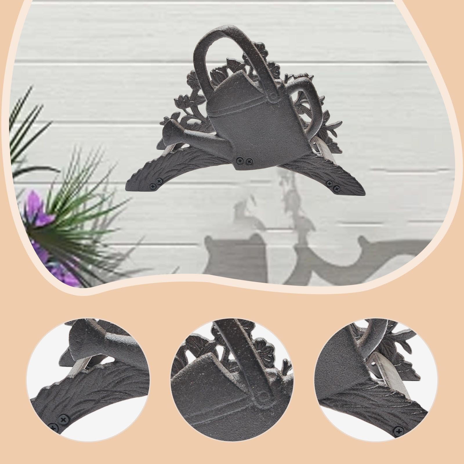 Gartenschlauchhalter zur Wandmontage, Retro-Design, tragbarer Schlauchaufroller, Wanddekoration für Garten, Terrasse, Wasserkocher