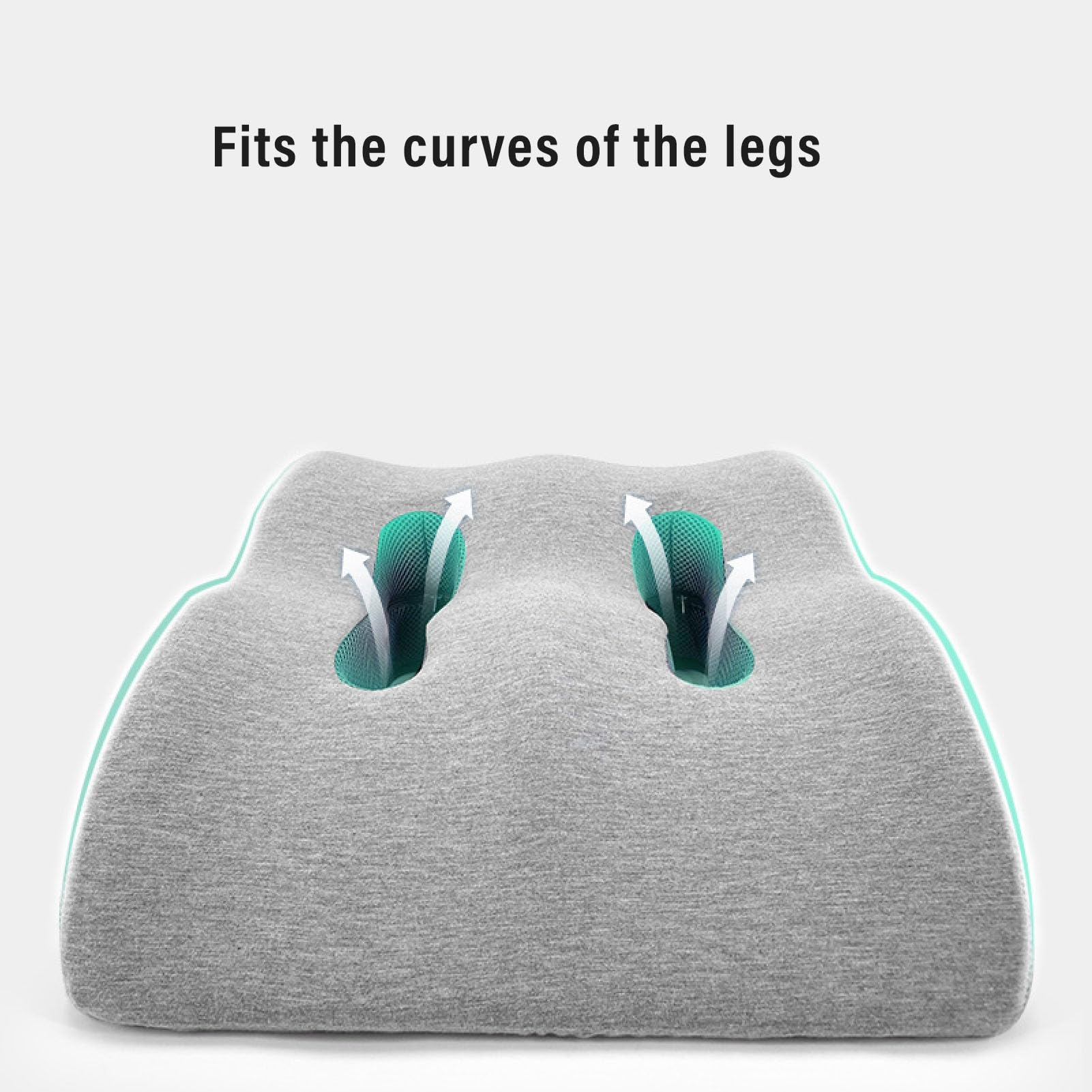 Dioche Ergonomic Memory Foam Leg Support Pillows, Knee Pillow Leg Positioner for Side Sleepers with Breathable Cover, Sleep & Orthopedic Leg Pillows, Post Surgery Recovery