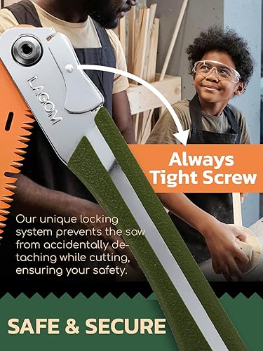 Miniatura 4 de Sierra plegable para cortar ramas, 8.2 pulgadas, sierra de campamento fabricada con acero SK5, sierra de mano plegable, sierra de supervivencia con