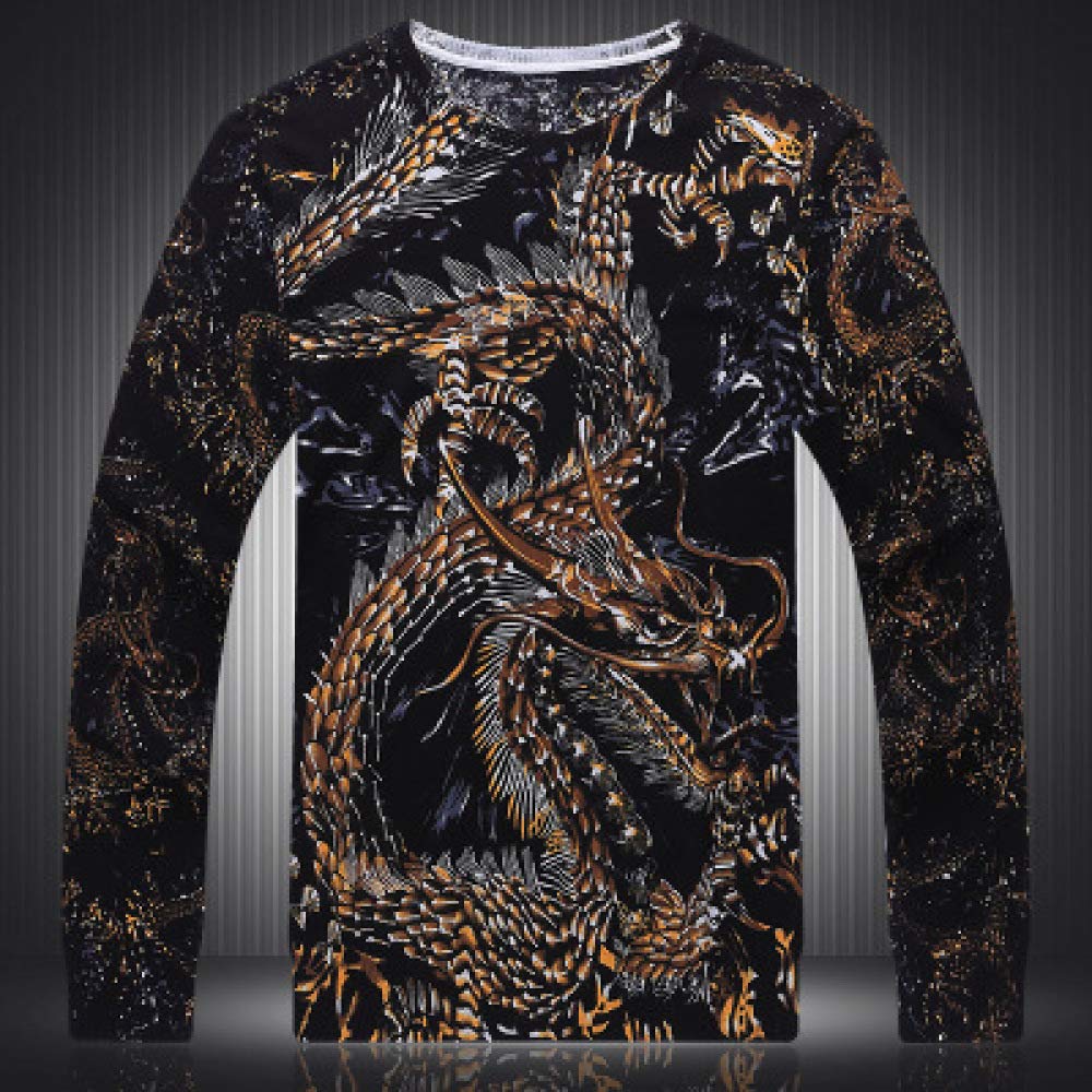 CZCGBig Eagle Pattern 3D Print Funcy Pullover Sweater New Quality Soft Smooth Boutique Sweater Men M Xxxl