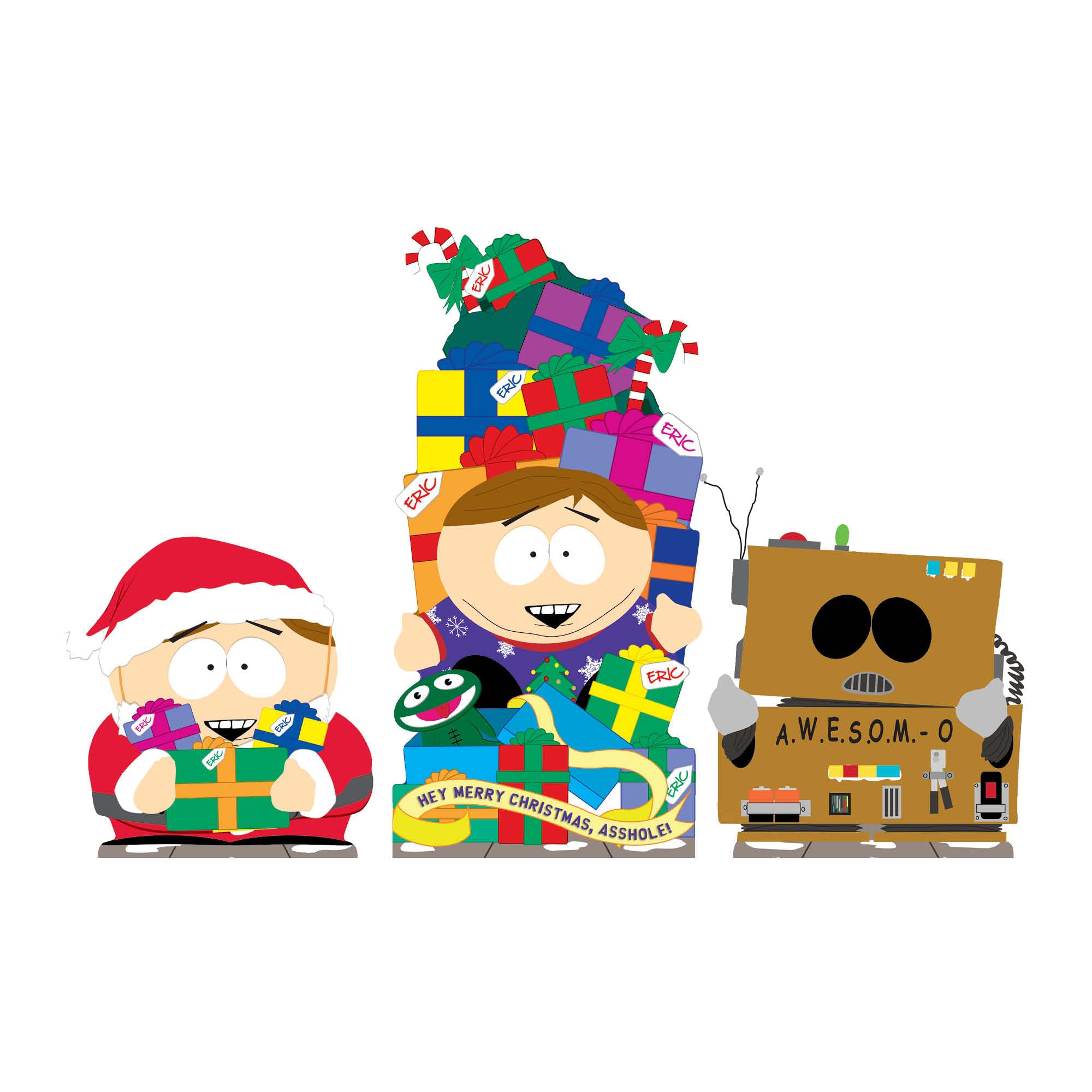 Star Cutouts SC4742 South Park Cartman Christmas Shelf Top Pack Cardboard Cutouts (30cm) – Festive Fan Display for Desks, Shelves & Stocking Fillers
