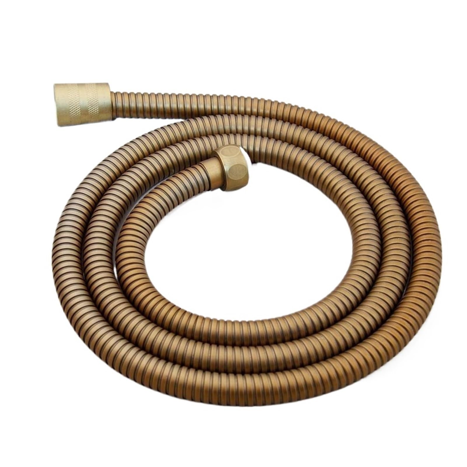 Shower Head Antique Brass Telephone Style Bathroom Water Saving Hand Held Spray &1.5m Hose(1.5m Shower Hose)