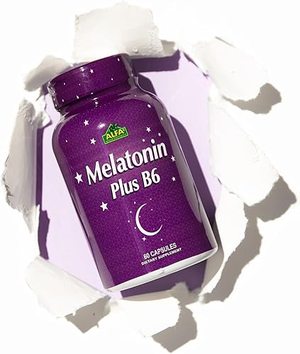 Miniatura 4 de ALFA VITAMINS Suplemento de melatonina Plus B-6 con regulador del ciclo del sueño de 5 MG - Salud cardiovascular - Sistema inmunológico - 60 cápsulas