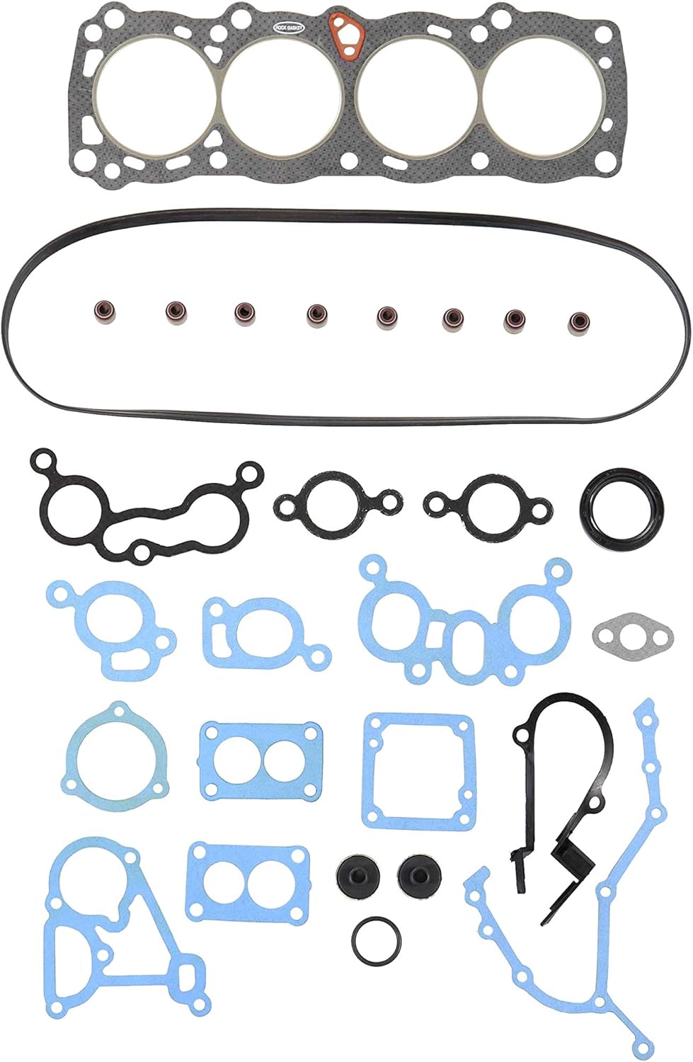 DNJ HGS600 Graphite Cylinder Head Gasket Set for 1982-1986 Nissan 310, Pulsar, Pulsar NX 1.5L-1.6L L4 8V SOHC 1488cc