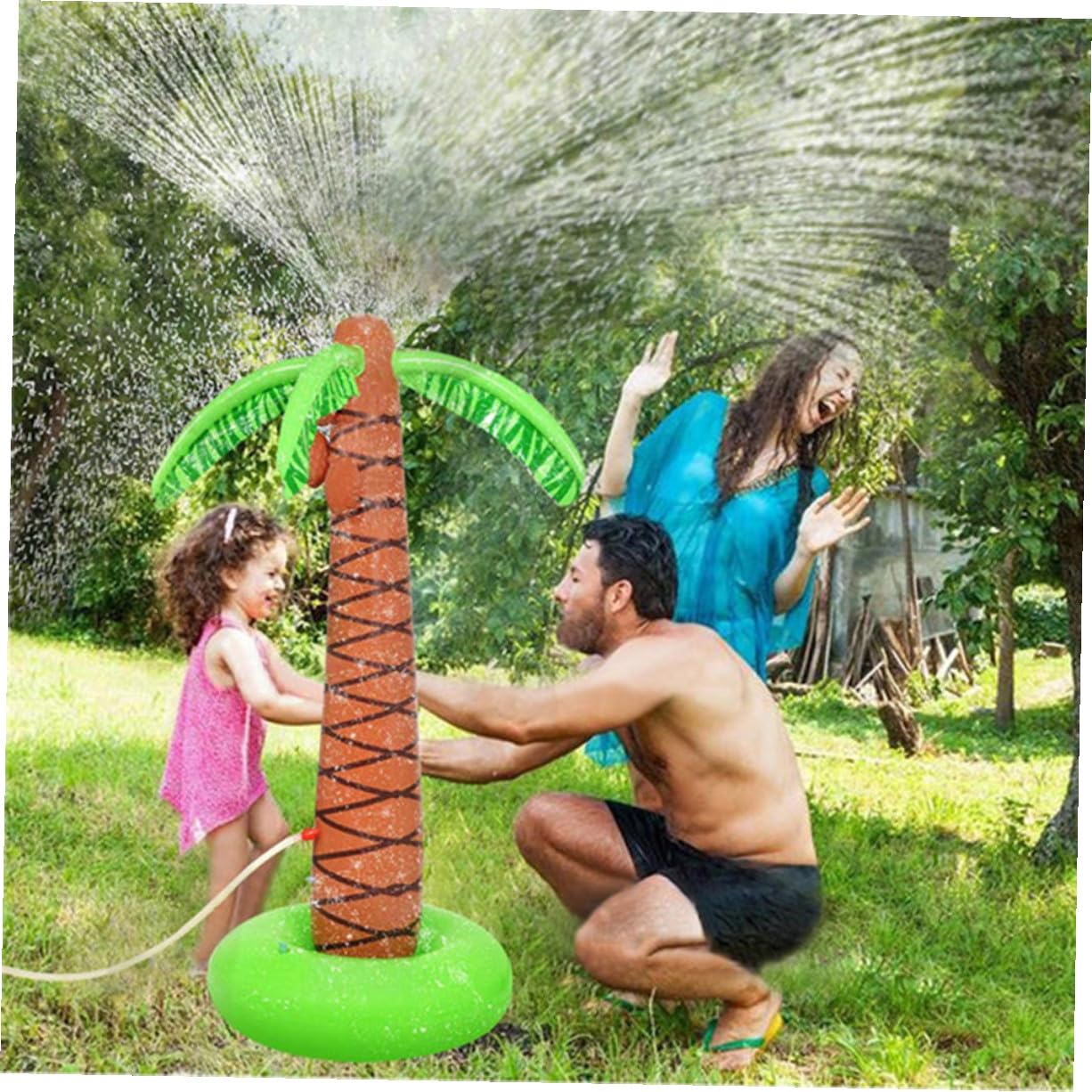 Juguete de Riego Rociador de Agua Palmera Inflable PVC