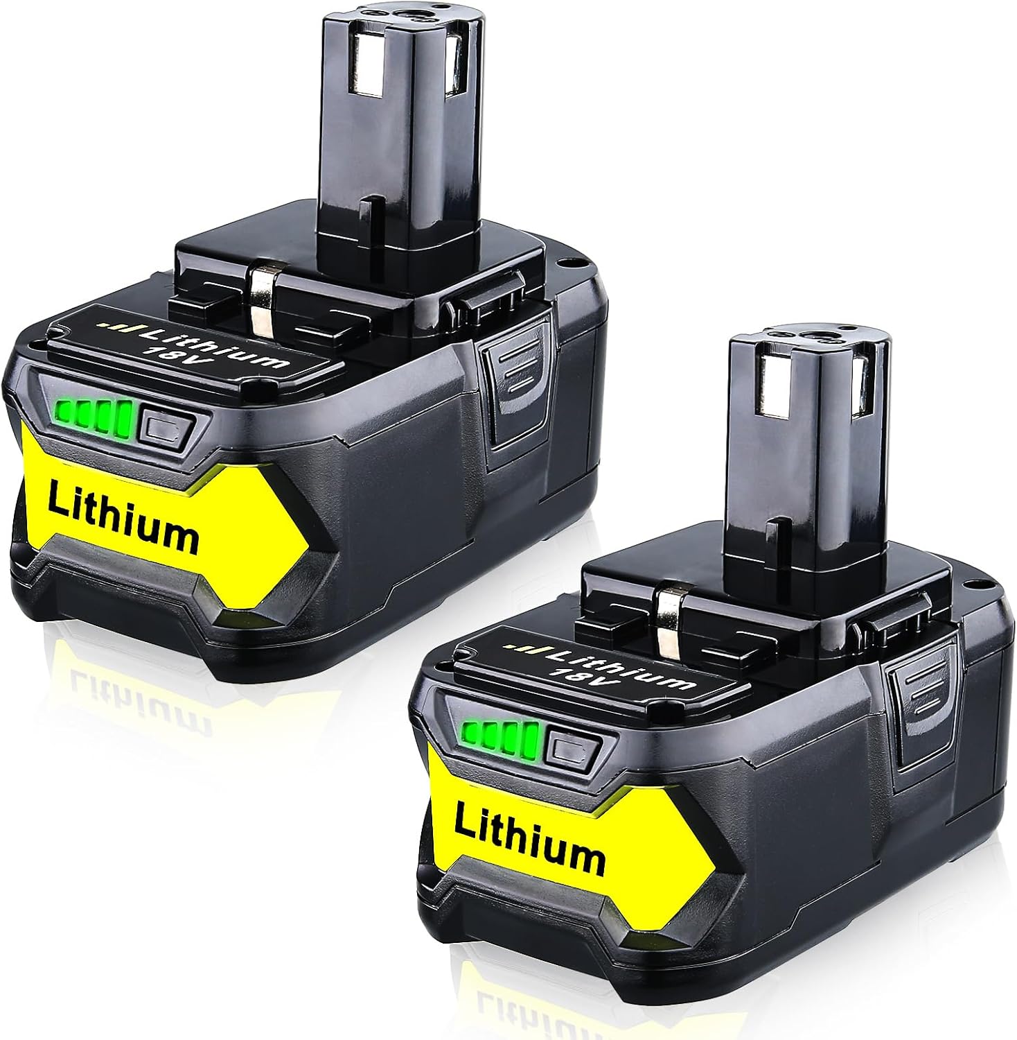 2Packs Upgraded 7.0Ah P108 18V Replacement for Ryobi 18V Battery P102 P103 P104 P105 P107 P109 P122 PBP005 PBP004 PBP003 Cordless Power Tools with Indicator