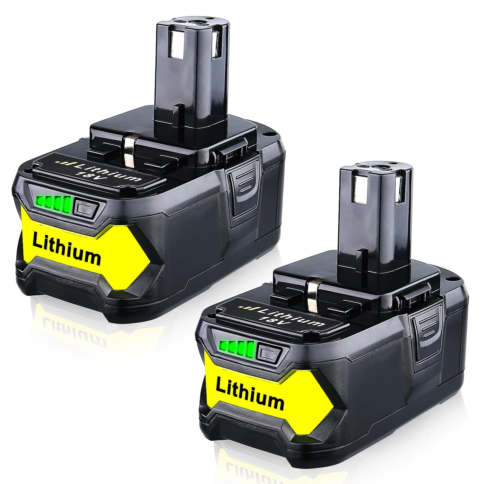 - 2Pack 7.0Ah P108 Lithium Replacement for Ryobi Battery 18V Compatible with Ryobi 18V Battery P105 P102 P103 P107 P109 P122 P190