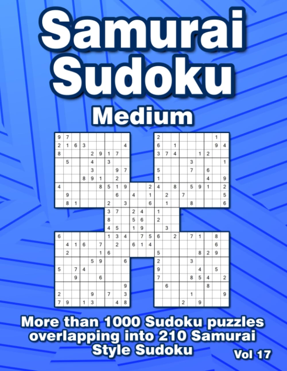 Samurai Sudoku Puzzle Book: 210 Medium Samurai Style Variations for Adults & Clever Kids